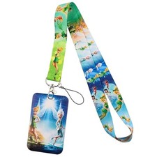 Tinkerbell Peter Pan Fairy Character Colorful ID Holder Lanyard Keychain