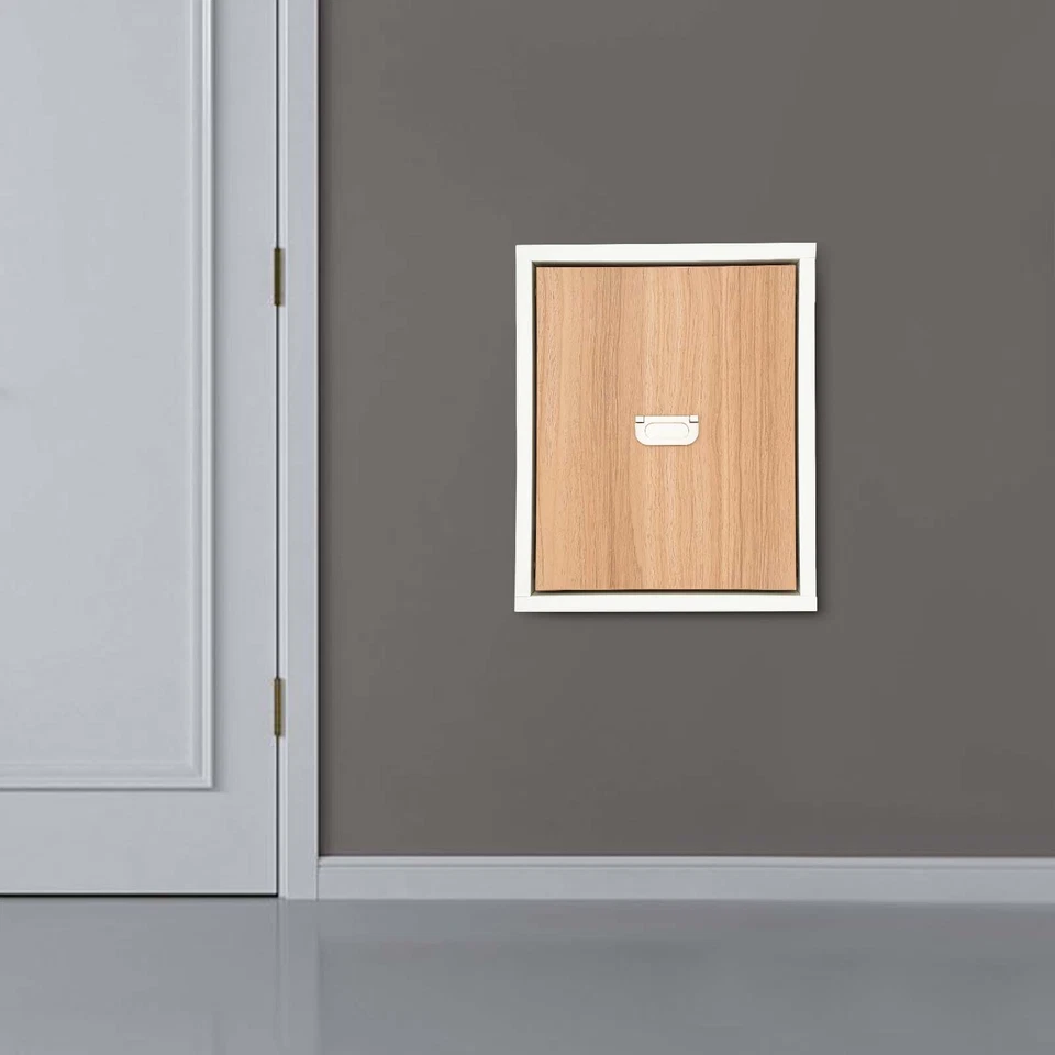 Folding Shoe Changing Stool Wall Mounted Chair White(Frame)+Walnut Color (Stool) - Image 4 of 4