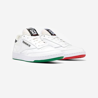 Reebok Club C 85 'Human Rights Now!' Sneakers | White/Chalk/Vector Green | 13 M