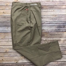  Red Kap Women's Elastic Insert Work Pants 18 x 30 PT61 Khaki / Beige / Tan #89