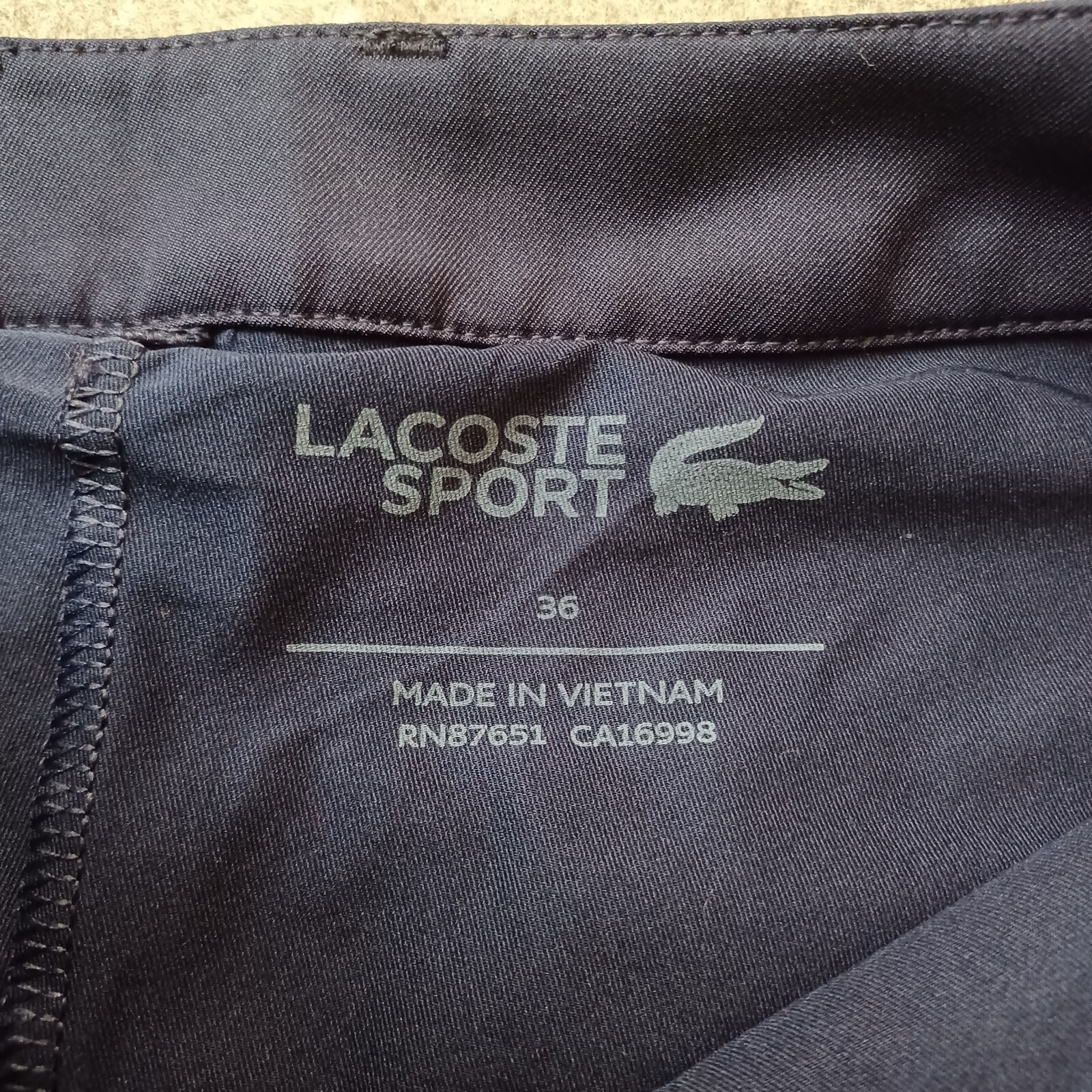 Lacoste Sport Technical Short Golf Skirt Womens 36 4 Navy Blue Logo Skort thumbnail 2
