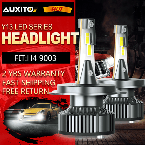 CANBUS H4 9003 LED Headlight Bulbs 16000LM Conversion kit Light 6500K HID White