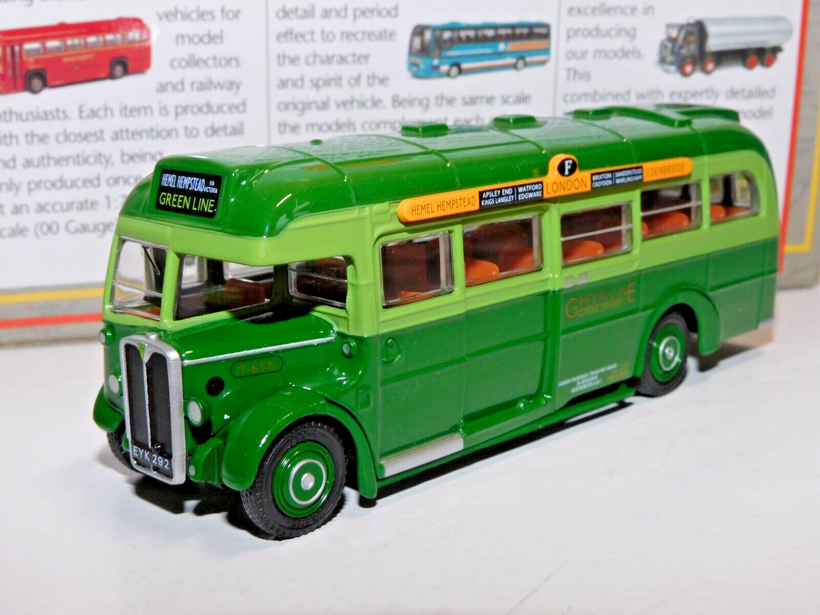 EFE AEC REGAL 10T10 GREENLINE ROUTE F HEMEL HEMPSTEAD 1/76 29903A LT MUSEUM