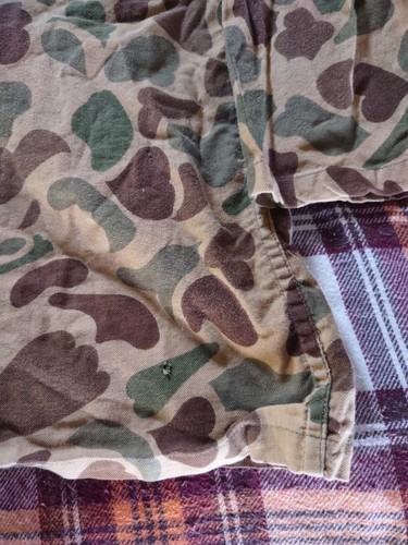 Vintage Hunters Choice Frog Skin Duck Camo Button Up Light Jacket Shirt Sz XL - Picture 17 of 24