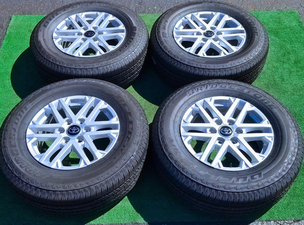 4 Factory Toyota Tundra Wheels New Bridgestone Tires OEM SR5