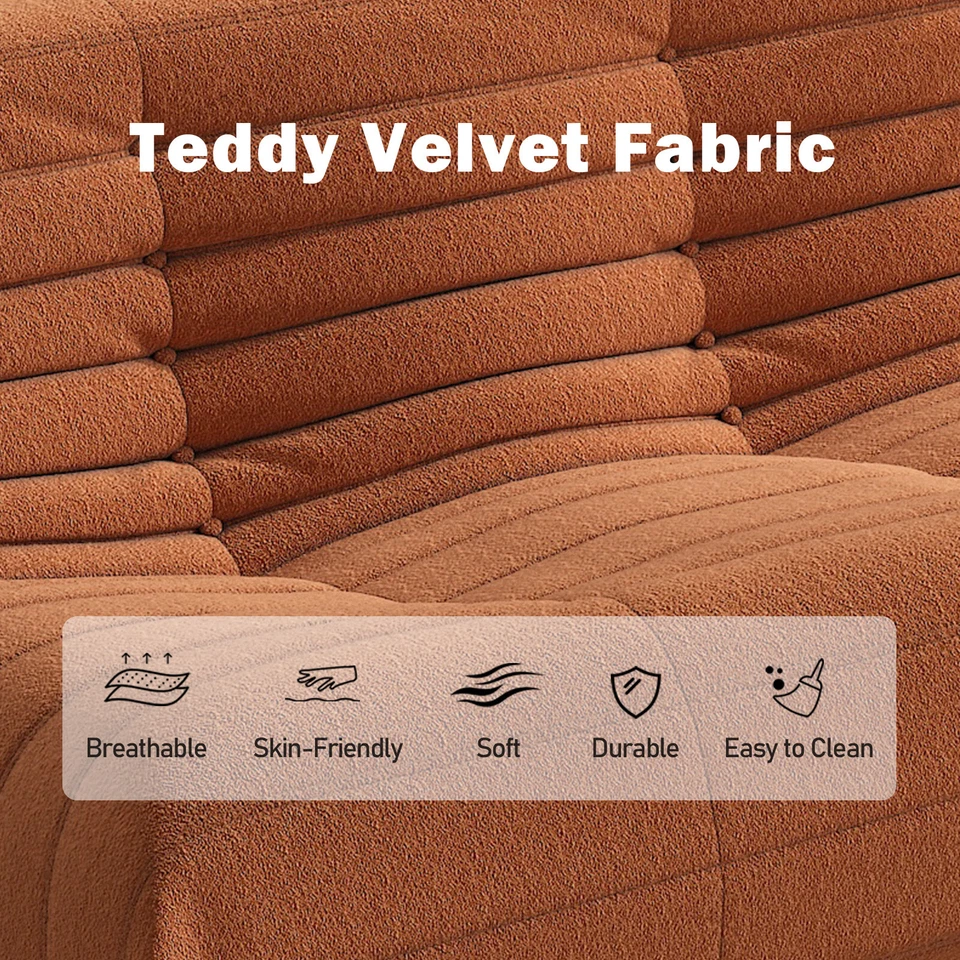 Sofá cama chaise lounge sofá de tres asientos cama de tatami oruga sofá perezoso recamier Foto 2 de 4