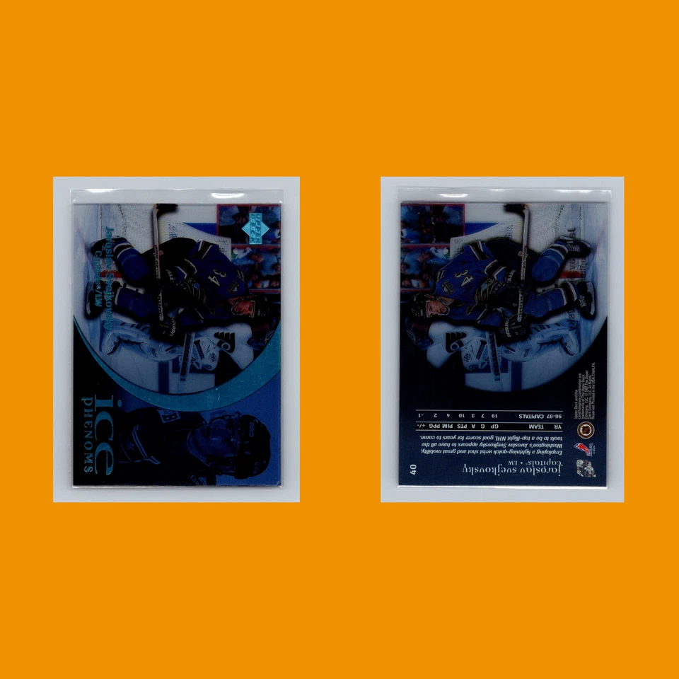 Jaroslav Svejkovsky #40 1997 Upper Deck Ice Parallel Washington Capitals Hockey - Image 3 of 3