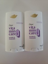 2- NEW Dove VitaminCare 72H Deodorant, Aluminum Free Lavender Chamomile, 2.6 oz