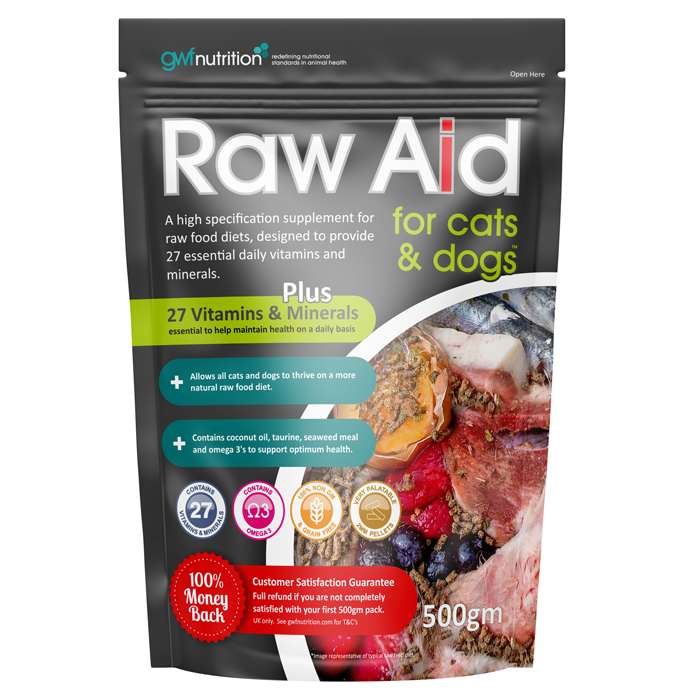 DOG / CAT VITAMIN SUPPLEMENT Growell Feeds Raw Aid 500g