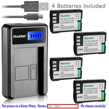 Kastar Battery LCD USB Charger for Olympus BLM-1 PS-BLM1 Olympus C-8080 Camera