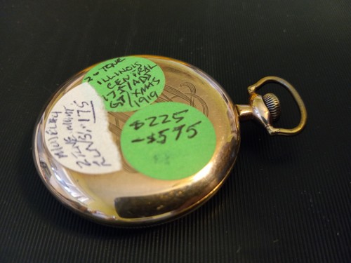 1919 Illinois Central 17 Jewel Adjusted Two- Tone Pocket Watch, runs. - Picture 4 of 10