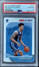 2019 BRANDON CLARKE Panini Hoops WINTER PSA 10 Rookie RC #217 🐻