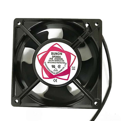 SUNON 12038 DP200A P/N 2123HSL 220V-240V 0.14A high temperature resistant fan