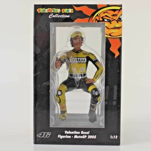 Minichamps 1/12 - Figurines Valentino Rossi & Grid Girl MotoGP Valencia 2005 - Neuf