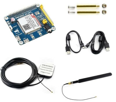 4G / 3G / GNSS HAT Module for Raspberry Pi Zero/Zero W/Zero WH/2B/3B/3B+ Based 