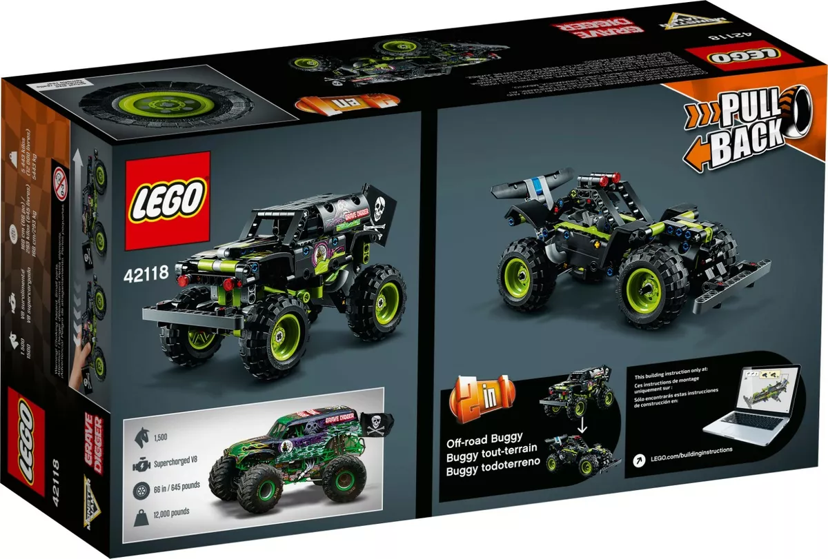 Lego TECHNIC (42118) Monster Jam® Grave Digger® - 212 pcs - PULL BACK - 2 1 673419336604 | eBay