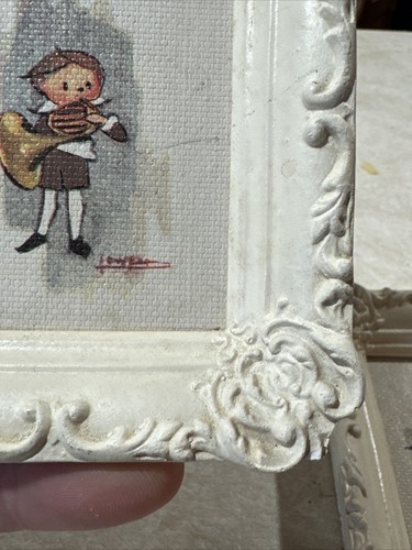 The Wee Musician miniature prints framed & signed painted by artist Susie Lowell - Picture 6 of 20