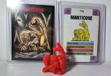 90's Monster in my Pocket Manticore 14 Red Series 1 Complete With Cards 