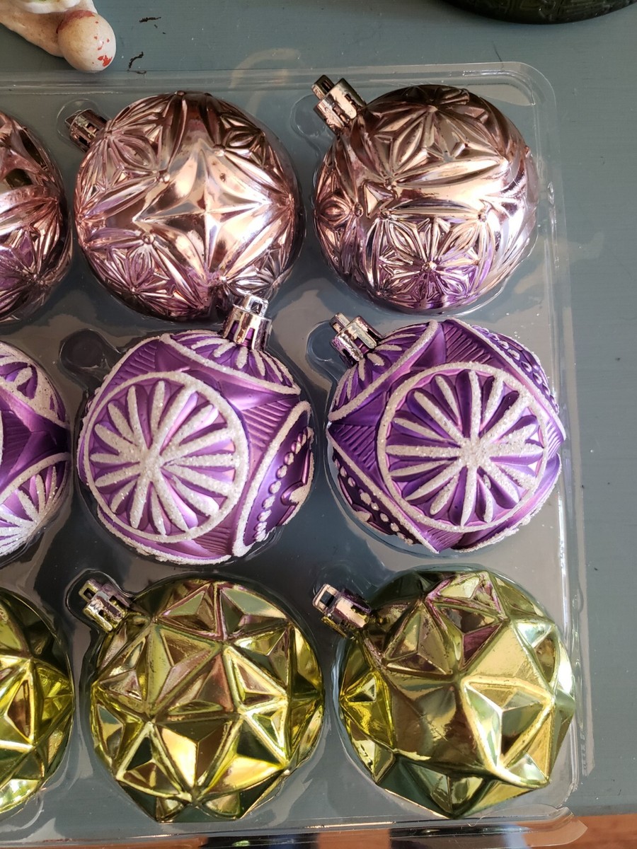 Set Of 12 Retro/vintage Inspired Christmas Ornaments. Very Cute | eBay