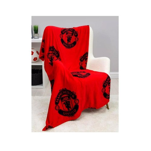 Manchester United FC Fleece Blanket Large Sofa Bed Throw Football Kids Bedroom - Picture 5 of 5