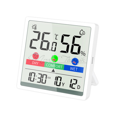 Indoor Colorful LCD Thermometer Hygrometer Digital Temperature Humidity Meter