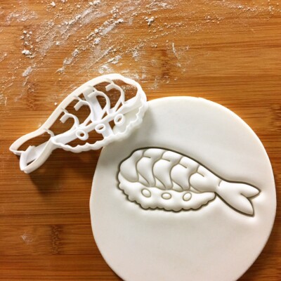 Shrimp Sushi Cookie Cutter - Japanese chef oishi Japanese prawn cuisine ebi roll