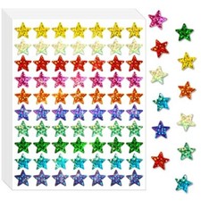 Pcs Small Star Stickers for Kids Reward, Foil Star Stickers, Holographic 2100