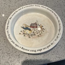 Lovely Vintage Wedgwood Peter Rabbit Porridge/Breakfast Bowl 