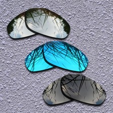 US Black Silver Blue Replacement Lenses For-Oakley Whisker Polarized