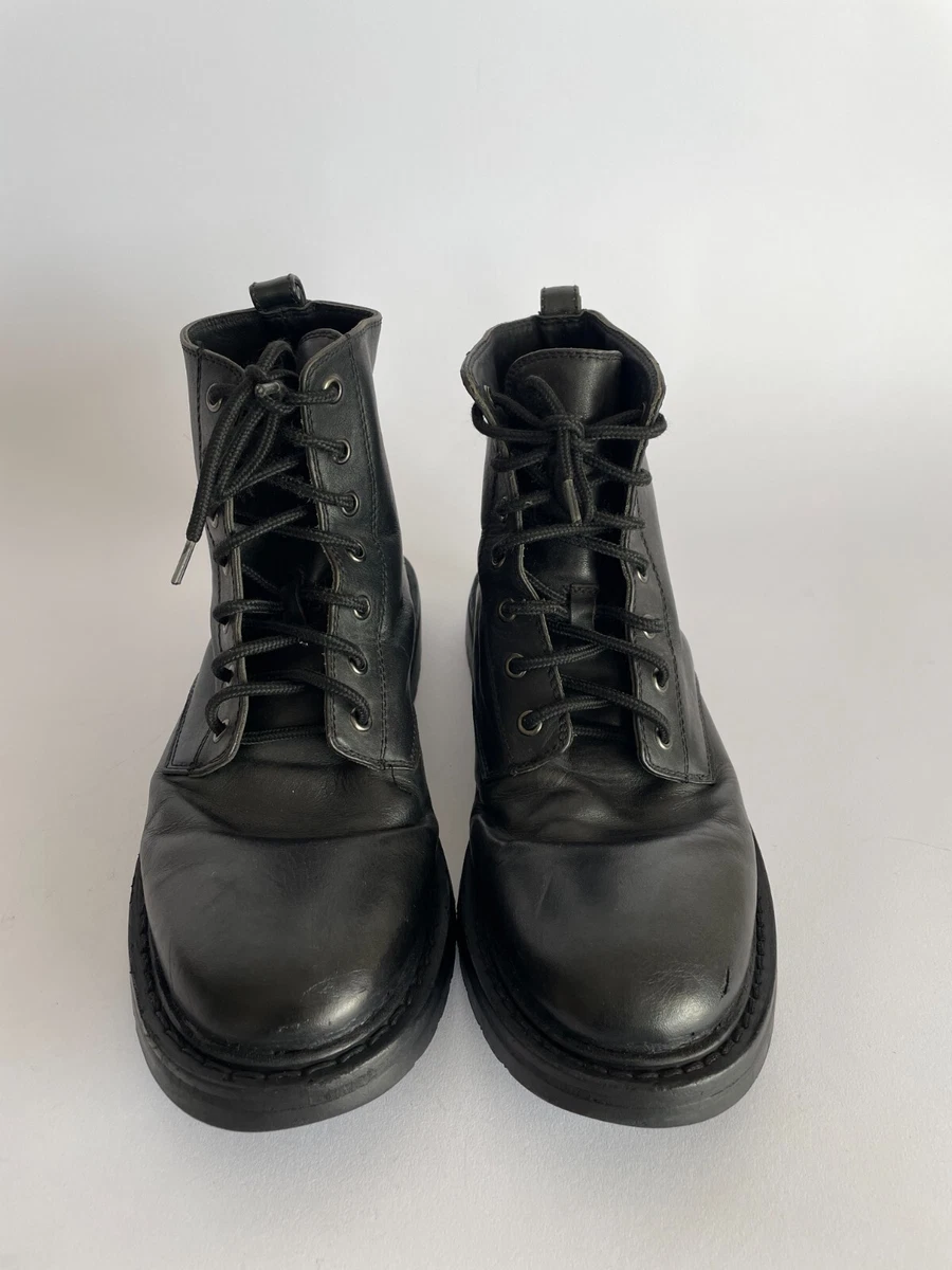 VALENTINO GARAVANI Calfskin VLTN Combat Boots SIZE 40 EU