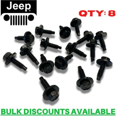 1966-1973 Jeep Commando Seat Track Battery Tray Fender Braces Hood Hinge BOLTS