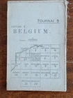 British issued WW1 Military map, Belgium - Tournai 5 -  1:100,000 on linen