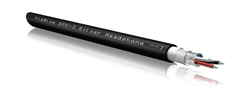 ViaBlue EPC-3 Silver Kopfhörerkabel 3 Adern * 2-Fach Schirmung Meterware / je m