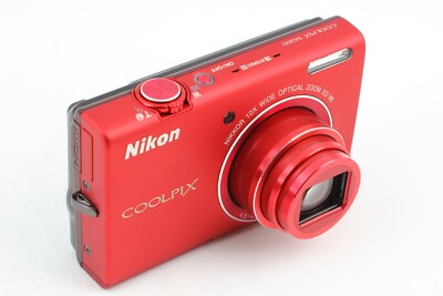 MINT in Box] Nikon Coolpix S6200 Red 16.0MP 10x Zoom Digital