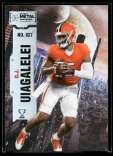 2022 Skybox Metal Universe Champions D.J. Uiagalelei HOLO FOIL Football #27