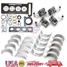 Engine Rebuild Pistons Gaskets Overhaul Kit w/ Bearings Set For Mercedes-Benz