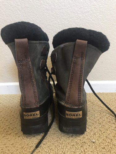 Botas de Cuero SOREL Alpinas para Mujer Talla FEM 6 Hechas a Mano Goma Natural Canadá - Imagen 4 de 8