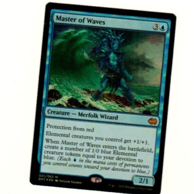 Master Of Waves Foil Duel Deck Merfolk vs Goblins Magic The Gathering Card