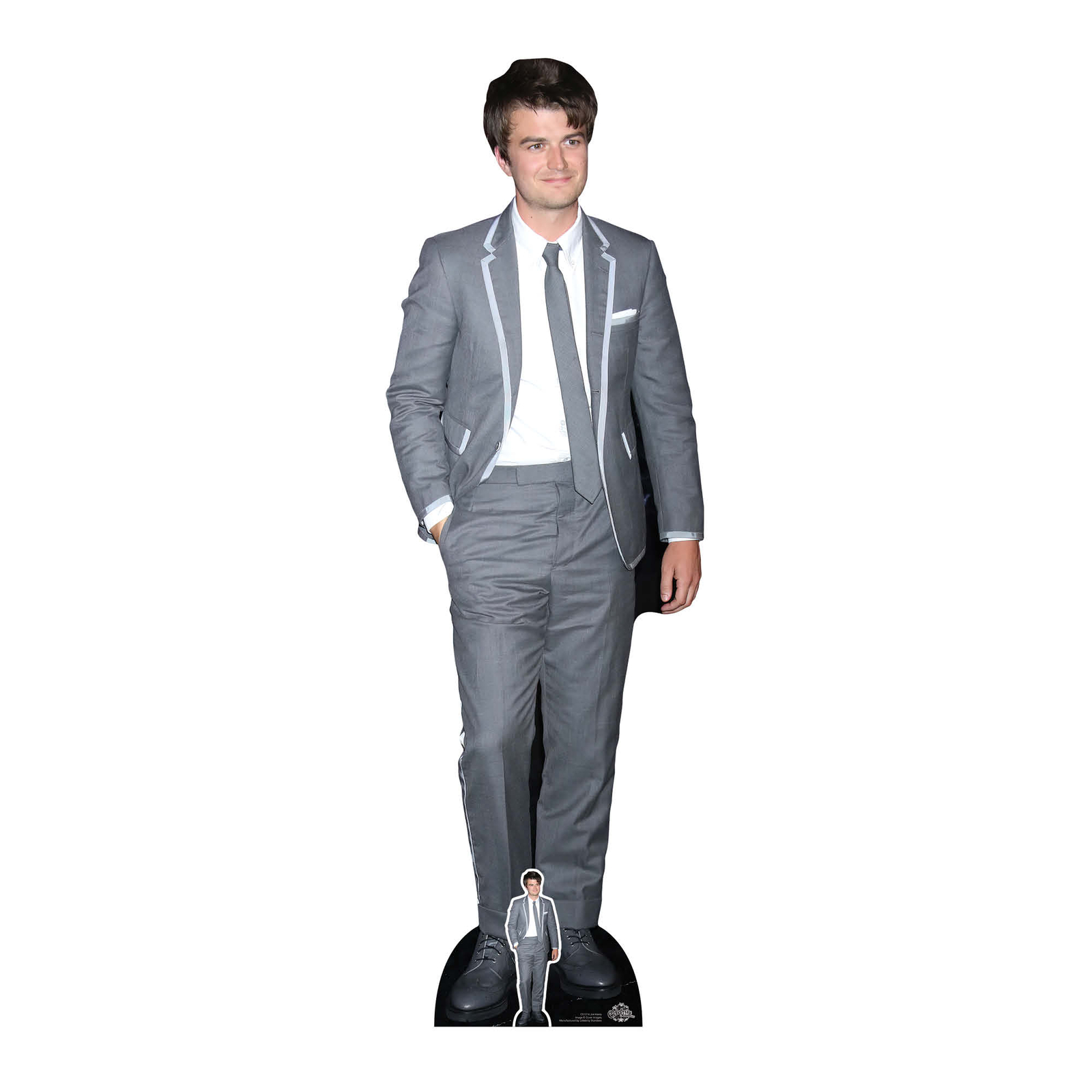 Joe Keery Grey Suit Lifesize Cardboard Cutout / Standee with FREE Mini