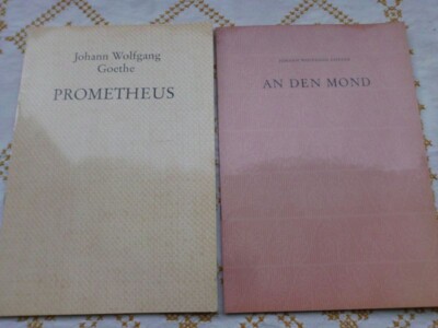 Faksimiledrucke Goethe An den Mond und Prometheus, 