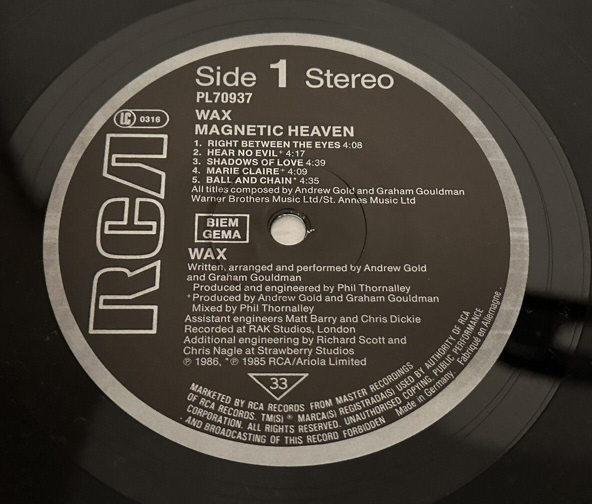 Wax Heaven Album Vinyl LP RCA PL70937 eBay