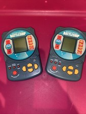 Battleship Electronic Handheld Travel Game Milton Bradley 4633 1995. Lot Of 2