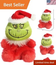 Aurora Whimsical Dr. Seuss Santa Grinch Palm Pals Stuffed Toy