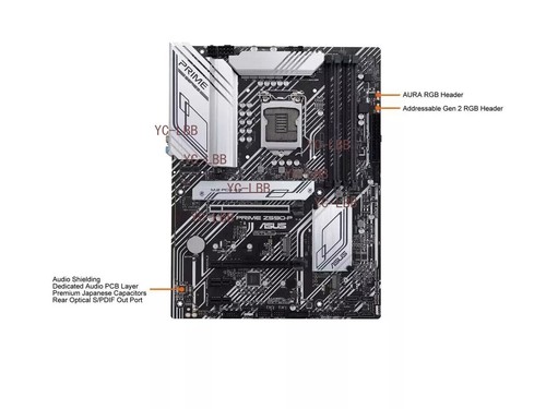 NEW ASUS PRIME Z590-P LGA 1200 Intel Z590 SATA 6Gb/s ATX Intel Motherboard - Afbeelding 5 van 5