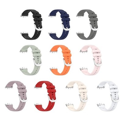 Silicone Watchband Lightweight Sport Replacement Wristband Suitable for Fit 3