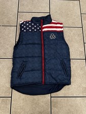 Akademiks Puffer Vest American Flag Patriotic Kids Size Large 14/16