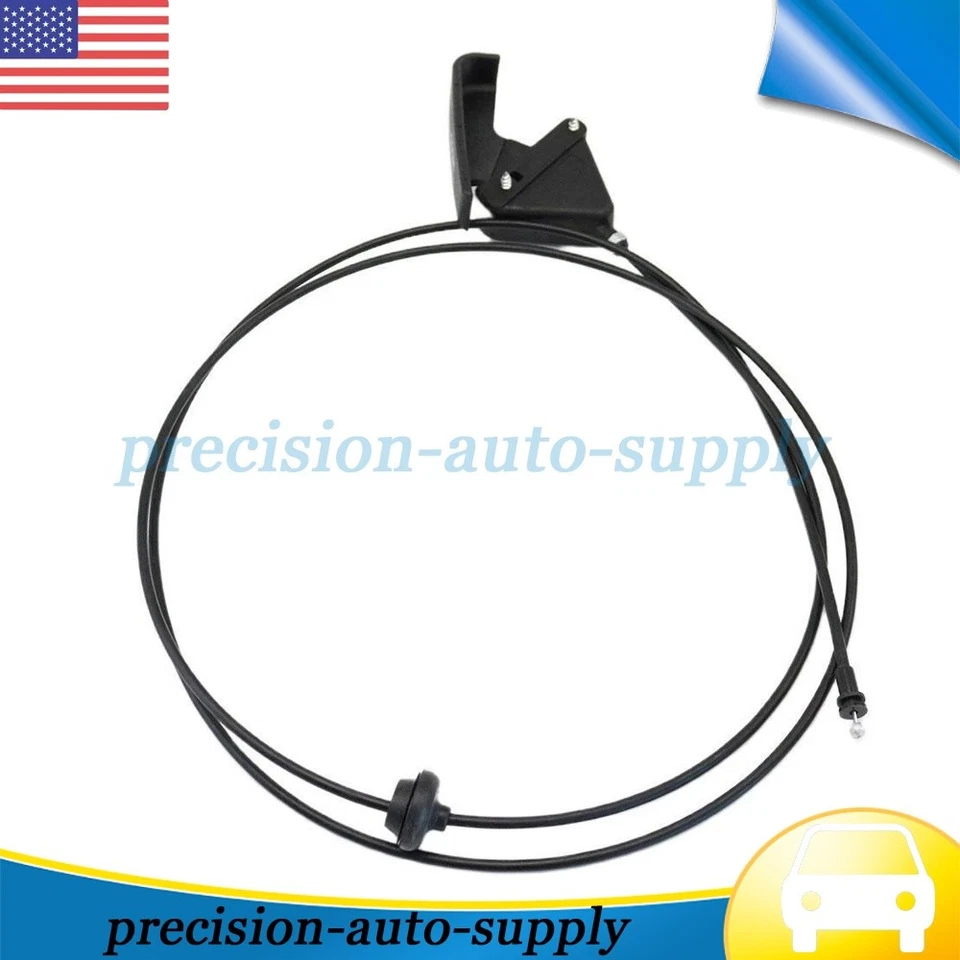 Fit Dodge Ram 1500 2500 3500 94-05 Hood Release Latch Cable w/ Handle 55275849AA Foto 2 de 4