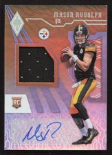 2018 Panini Phoenix Mason Rudolph Auto RPS Rookie Auto Jersey Orange #/149 Card. rookie card picture