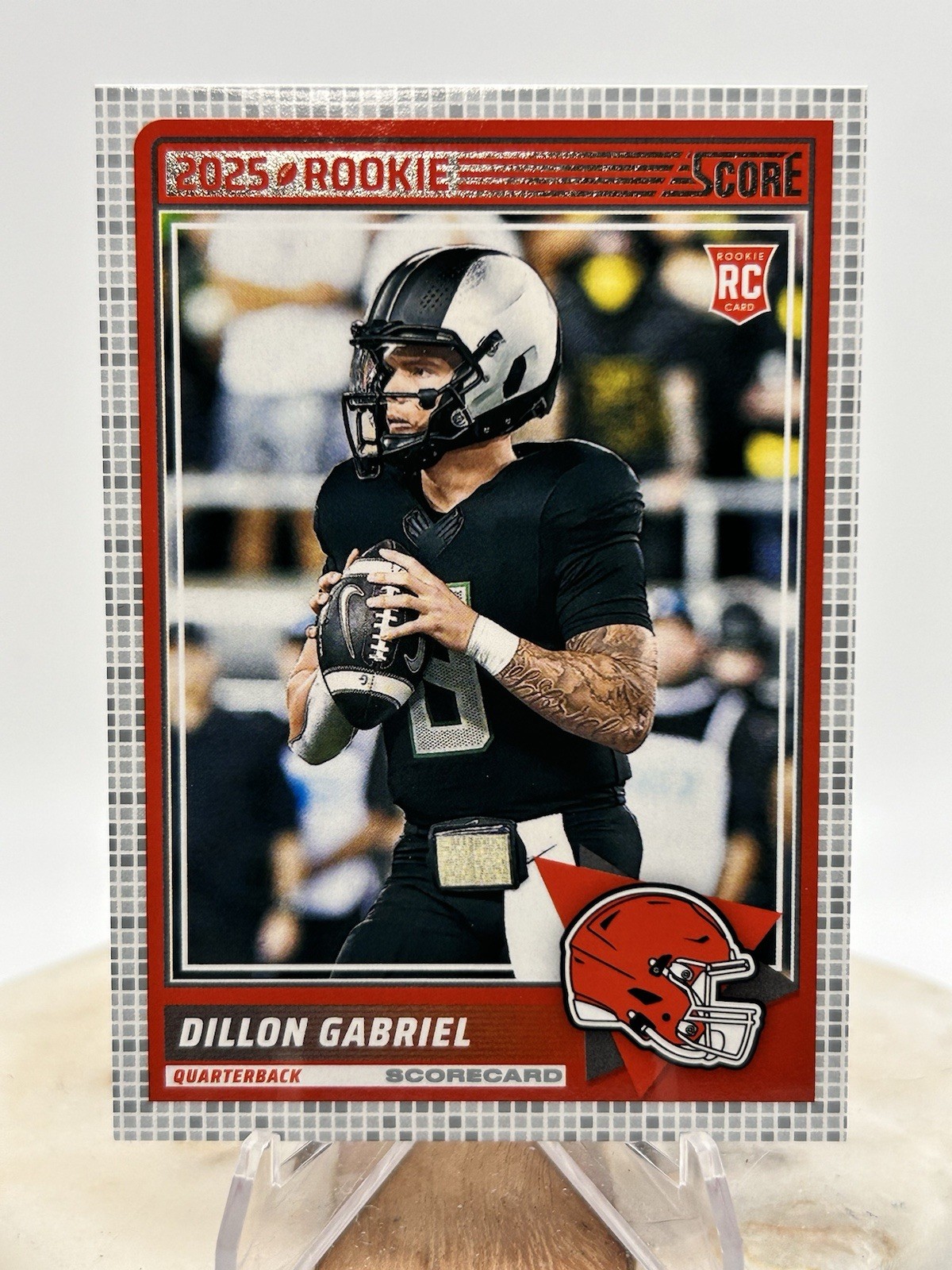 2025 Score Dillon Gabriel RC SCORECARD PARALLEL #41 Cleveland Browns Rookie