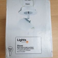 B&Q Dizzo Single Wall Lights Round Indoor GU10 Ceinling or Spotlight Bar Halogen